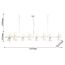 4094-8P, подвесная люстра, L1425xW330xH230/1730, 8xG9LEDx3W + 8xGU10x35W, excluded, изображение 3