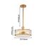 3099-3P, подвесная люстра, D310xH440/1060, 3xE14x40W, excluded, изображение 3