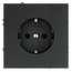 Розетка встраиваемая VOLTUM S70 с заземлением 16А, (графит)