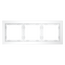 Рамка стеклянная VOLTUM S70 на 3 поста, (белый,матовый,стекло), изображение 5