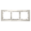 Рамка стеклянная VOLTUM S70 на 3 поста, (кашемир, стекло), изображение 5