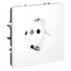 Розетка встраиваемая VOLTUM S70 с заземлением 16А, (белый матовый), изображение 5