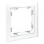 Рамка стеклянная VOLTUM S70 на 1 пост, (белый,матовый,стекло), изображение 2