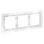 Рамка стеклянная VOLTUM S70 на 3 поста, (белый, стекло), изображение 2