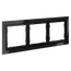 Рамка стеклянная VOLTUM S70 на 3 поста, (черный,стекло), изображение 2