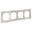 Рамка стеклянная VOLTUM S70 на 4 поста, (кашемир, стекло), изображение 2