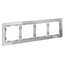 Рамка стеклянная VOLTUM S70 на 4 поста, (сталь, стекло), изображение 2