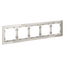 Рамка стеклянная VOLTUM S70 на 5 постов, (кашемир, стекло), изображение 2