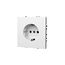 Розетка встраиваемая VOLTUM S70 с заземлением 16А, (белый глянцевый), изображение 7