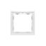 Рамка пластиковая VOLTUM S70 на 1 пост, (белый матовый), изображение 4