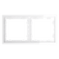 Рамка пластиковая VOLTUM S70 на 2 поста, (белый глянцевый)