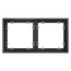 Рамка пластиковая VOLTUM S70 на 2 поста, (графит)