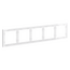 Рамка пластиковая VOLTUM S70 на 5 постов, (белый глянцевый), изображение 2