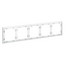 Рамка пластиковая VOLTUM S70 на 5 постов, (белый матовый), изображение 2